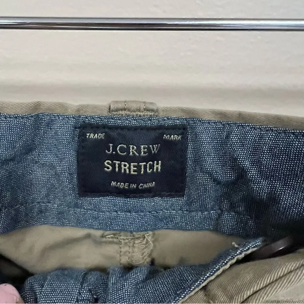 J Crew stretch khaki shorts  Sz 33